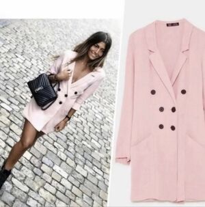ZARA Double Breasted Blazer Romper